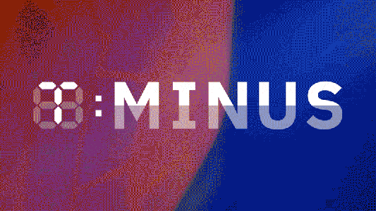 Animated countdown ending with "T:MINUS" over a background transitioning from red to blue, evoking the spirit of Mars missions.