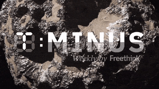 the Psyche asteroid with the T-Minus logo on top of it